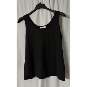 NWT Chicos Womens Microfiber‎ Contemporary Black Tank Top Blouse Shirt Size 3